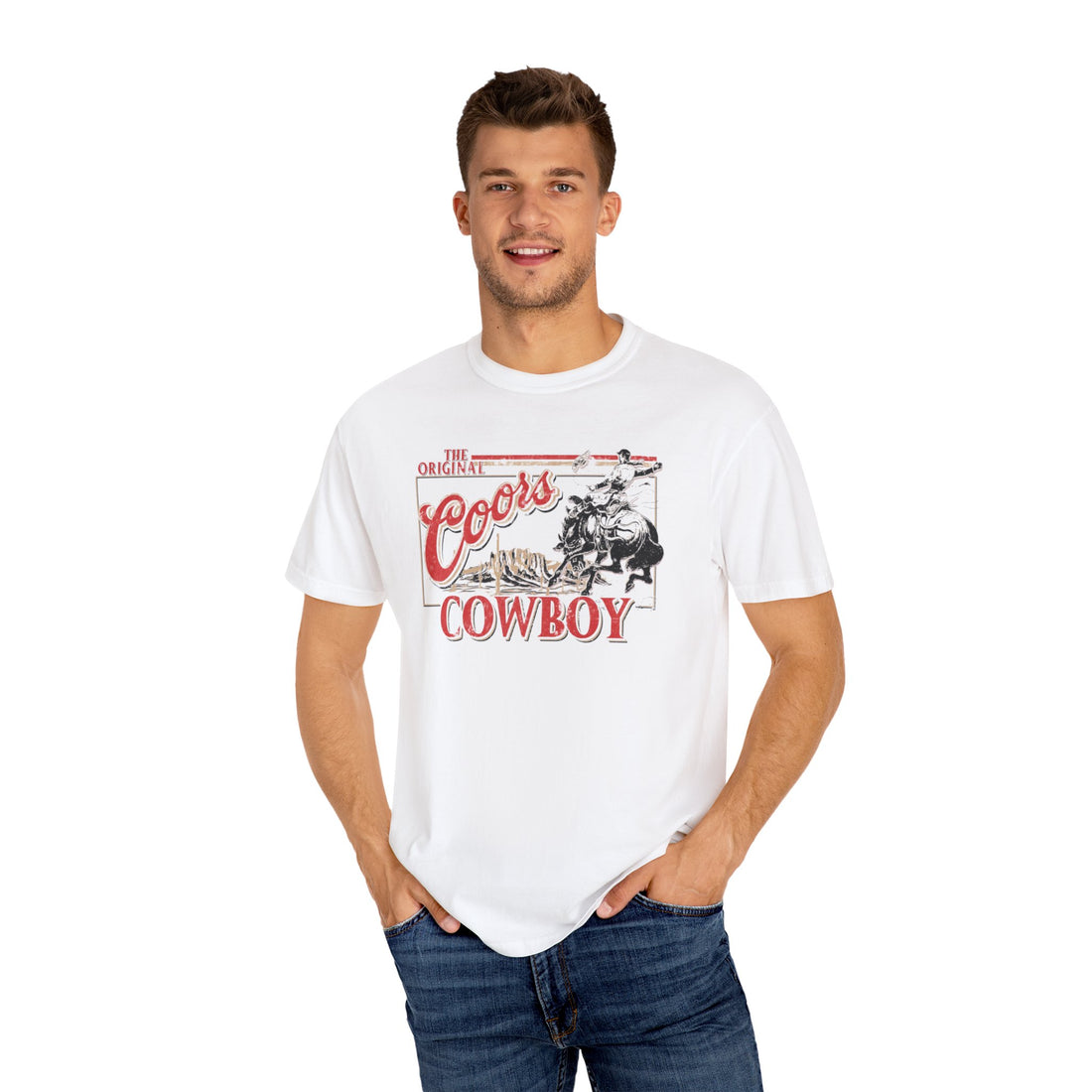 The Original Coors Cowboy Unisex Garment-Dyed T-shirt